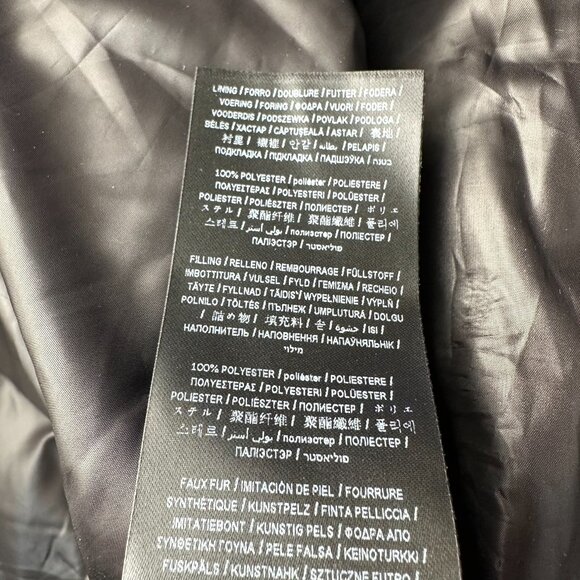 GUESS‎ Men's Unisex Insulated Mid-Weight Faux Fur Hooded Puffer Jacket , Black - Picture 9 of 15